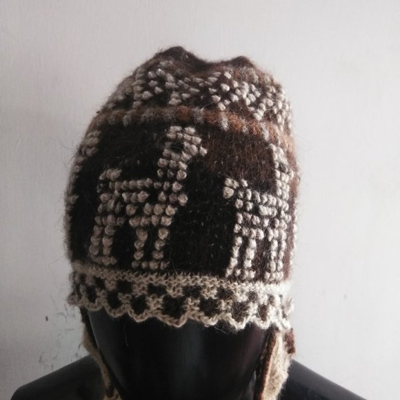 Peruvian handmade chullo - hat - hat for women - warm winter - knitted in wool main image 9